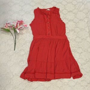 O’Neill Coral Red Sleeveless Dress